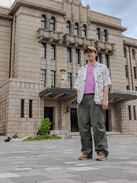 「アパレル」｜Manhattan Portage Staffさん（メンズ・183cm）の夏コーディネート