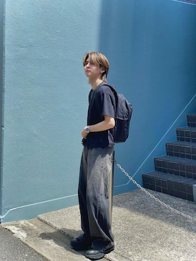 「アイテム（バックパック/リュック）」を使った、Manhattan Portage Staffさん（メンズ・170cm）の夏コーディネート