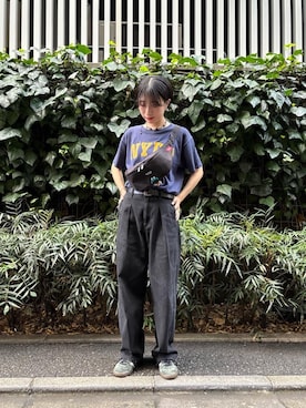 「アイテム（ボディバッグ/ウエストポーチ）」を使った、Manhattan Portage Staffさん（レディース・162cm）の夏コーディネート