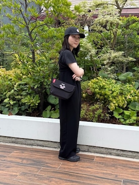 「アイテム（メッセンジャーバッグ）」を使った、Manhattan Portage Staffさん（レディース・159cm）の夏コーディネート