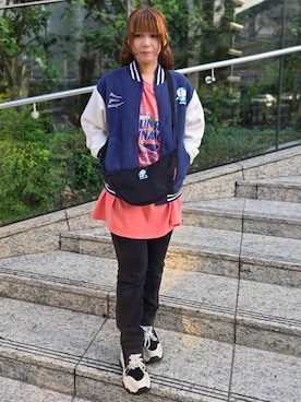 「アパレル」｜Manhattan Portage Staffさん（レディース・148cm）の夏コーディネート