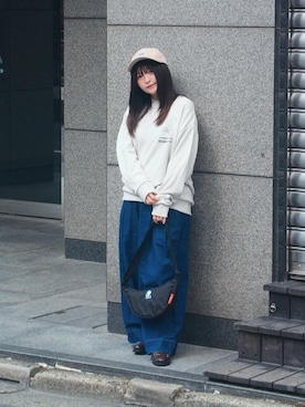 「アパレル」｜Manhattan Portage Staffさん（レディース・151cm）の秋コーディネート