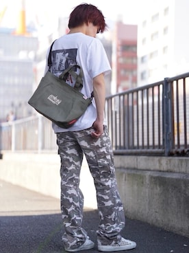 「Manhattan Portage」｜Manhattan Portage Staffさん（メンズ・160cm）の秋コーディネート