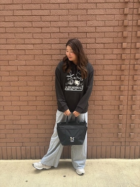 「Manhattan Portage（マンハッタンポーテージ）のアイテム（パーカー）」を使った、Manhattan Portage Staffさん（レディース・171cm）の秋コーディネート