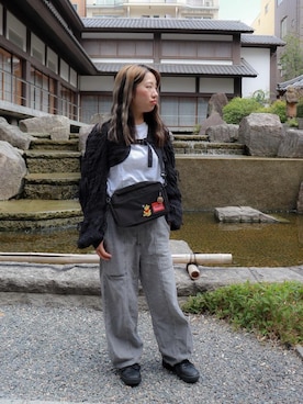 「Manhattan Portage（マンハッタンポーテージ）のアイテム」を使った、Manhattan Portage Staffさん（レディース・153cm）の秋コーディネート