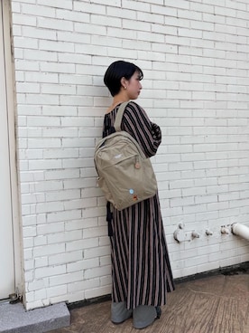 「Manhattan Portage（マンハッタンポーテージ）のアイテム」を使った、Manhattan Portage Staffさん（レディース・162cm）の秋コーディネート