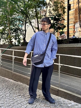 「Manhattan Portage（マンハッタンポーテージ）のアイテム」を使った、Manhattan Portage Staffさん（メンズ・178cm）の秋コーディネート