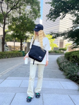 「Manhattan Portage（マンハッタンポーテージ）のアイテム」を使った、Manhattan Portage Staffさん（レディース・157cm）の秋コーディネート