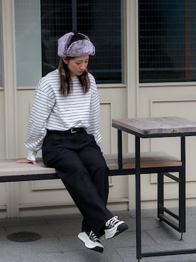 「Manhattan Portage（マンハッタンポーテージ）のアイテム」を使った、Manhattan Portage Staffさん（レディース・153cm）の秋コーディネート