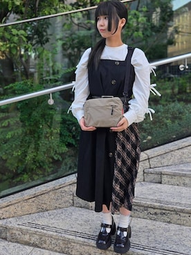 「Manhattan Portage（マンハッタンポーテージ）のアイテム」を使った、Manhattan Portage Staffさん（レディース・148cm）の秋コーディネート