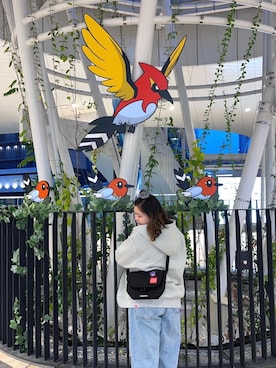 「Manhattan Portage（マンハッタンポーテージ）のアイテム」を使った、Manhattan Portage Staffさん（レディース・160cm）の秋コーディネート