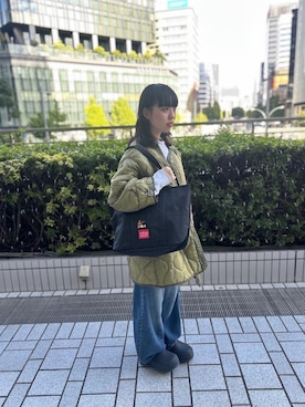 「Manhattan Portage（マンハッタンポーテージ）のアイテム」を使った、Manhattan Portage Staffさん（レディース・155cm）の秋コーディネート