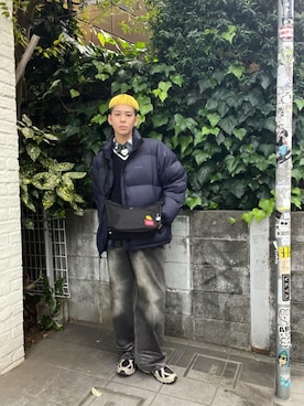 「Manhattan Portage」｜「アイテム（ジャケット/アウター）」を使った、Manhattan Portage Staffさん（メンズ・172cm）の秋コーディネート