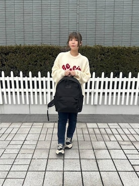 「Manhattan Portage（マンハッタンポーテージ）のEnviropack JR 420D CORDURA ECO（バックパック/リュック）」を使った、Manhattan Portage Staffさん（レディース・148cm）の秋コーディネート