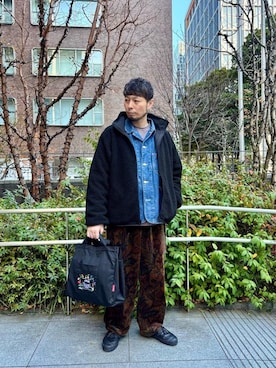 Manhattan Portage Staffさん（メンズ・177cm）の冬コーディネート