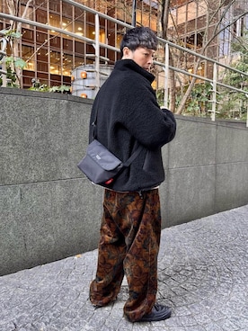 Manhattan Portage Staffさん（メンズ・177cm）の冬コーディネート