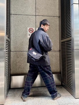 Manhattan Portage Staffさん（メンズ・177cm）の冬コーディネート