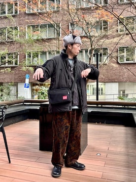 Manhattan Portage Staffさん(メンズ・177cm)の冬コーディネート