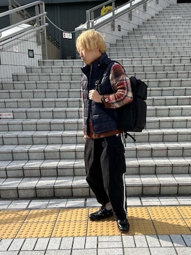 Manhattan Portage Staffさん（メンズ・167cm）の冬コーディネート