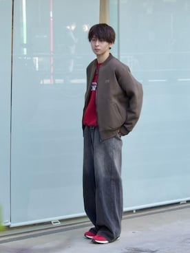 Manhattan Portage Staffさん（メンズ・170cm）の冬コーディネート