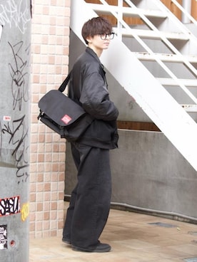 Manhattan Portage Staffさん(メンズ・170cm)の冬コーディネート