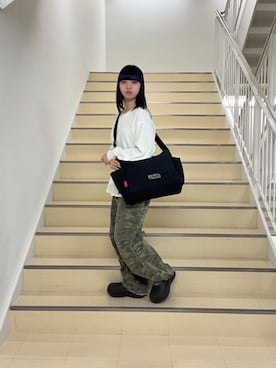 Manhattan Portage Staffさん（レディース・155cm）の冬コーディネート