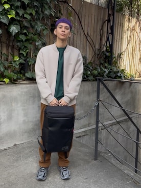 「防水」｜Manhattan Portage Staffさん（メンズ・172cm）の冬コーディネート