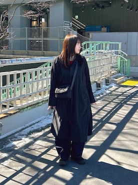 「アイテム（メッセンジャーバッグ）」を使った、Manhattan Portage Staffさん（レディース・151cm）の春コーディネート