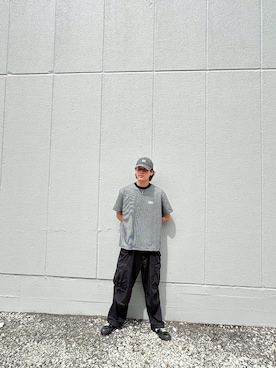 「Manhattan Portage（マンハッタンポーテージ）のShort Sleeve T-Shirts（Tシャツ/カットソー、ブラック系）」を使った、Manhattan Portage Staffさん（メンズ）の春コーディネート