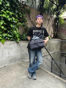 「Manhattan Portage」｜Manhattan Portage Staffさん（メンズ・172cm）の春コーディネート