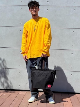 「Manhattan Portage」｜Manhattan Portage Staffさん（メンズ・180cm）の春コーディネート