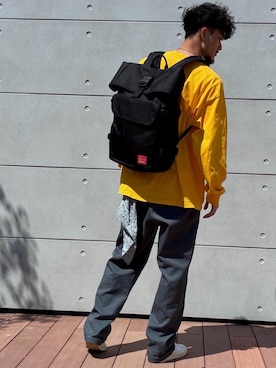 「Manhattan Portage」｜Manhattan Portage Staffさん（メンズ・180cm）の春コーディネート