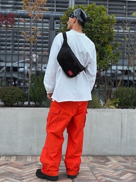 「Manhattan Portage」｜Manhattan Portage Staffさん（メンズ・180cm）の春コーディネート