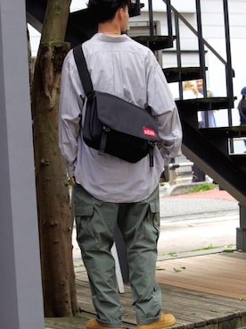 「Manhattan Portage」｜Manhattan Portage Staffさん（メンズ・180cm）の春コーディネート