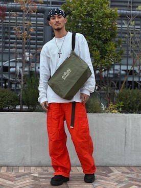 「Manhattan Portage」｜Manhattan Portage Staffさん（メンズ・180cm）の春コーディネート