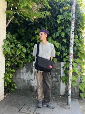 「Manhattan Portage」｜Manhattan Portage Staffさん（メンズ・172cm）の春コーディネート