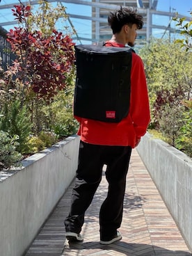「Manhattan Portage」｜Manhattan Portage Staffさん（メンズ・180cm）の春コーディネート