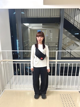 「Manhattan Portage」｜Manhattan Portage Staffさん（レディース・155cm）の春コーディネート