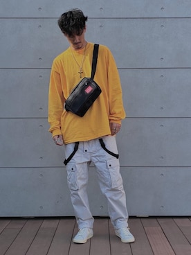 Manhattan Portage Staffさん（メンズ・180cm）の春コーディネート