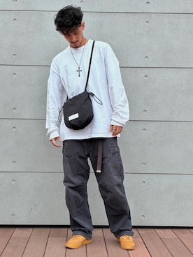 Manhattan Portage Staffさん(メンズ・180cm)の夏コーディネート