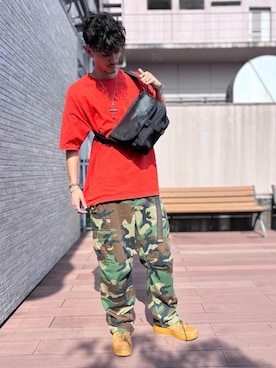 Manhattan Portage Staffさん(メンズ・180cm)の夏コーディネート