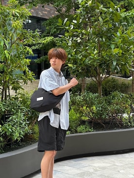 「Manhattan Portage（マンハッタンポーテージ）のアイテム」を使った、Manhattan Portage Staffさん（メンズ・177cm）の夏コーディネート