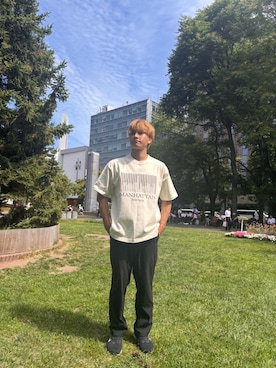 「Manhattan Portage（マンハッタンポーテージ）のアイテム」を使った、Manhattan Portage Staffさん（メンズ・178cm）の夏コーディネート