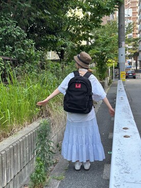 「Manhattan Portage（マンハッタンポーテージ）のアイテム」を使った、Manhattan Portage Staffさん（レディース・163cm）の夏コーディネート