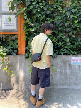 「Manhattan Portage（マンハッタンポーテージ）のアイテム」を使った、Manhattan Portage Staffさん（メンズ・170cm）の夏コーディネート