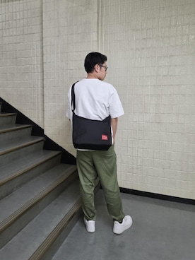 「Manhattan Portage（マンハッタンポーテージ）のアイテム」を使った、Manhattan Portage Staffさん（メンズ・170cm）の夏コーディネート