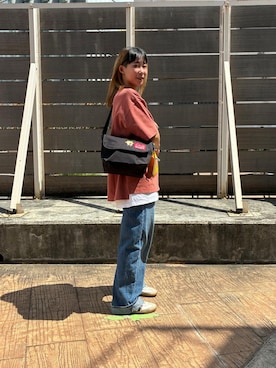 「Manhattan Portage（マンハッタンポーテージ）のアイテム」を使った、Manhattan Portage Staffさん（レディース・162cm）の夏コーディネート