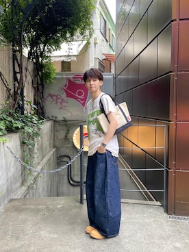 「テーマパーク」｜Manhattan Portage Staffさん（メンズ・170cm）の夏コーディネート