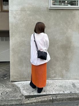 「Manhattan Portage BLACK LABEL（マンハッタンポーテージ　ブラックレーベル）のWOOSTER SHOULDER BAG TWILL（ショルダーバッグ、ブラック系）」を使った、Manhattan Portage Staffさん（メンズ）の秋コーディネート