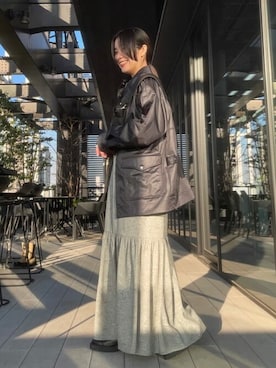 田村紗菜さん（レディース・154cm）の冬コーディネート